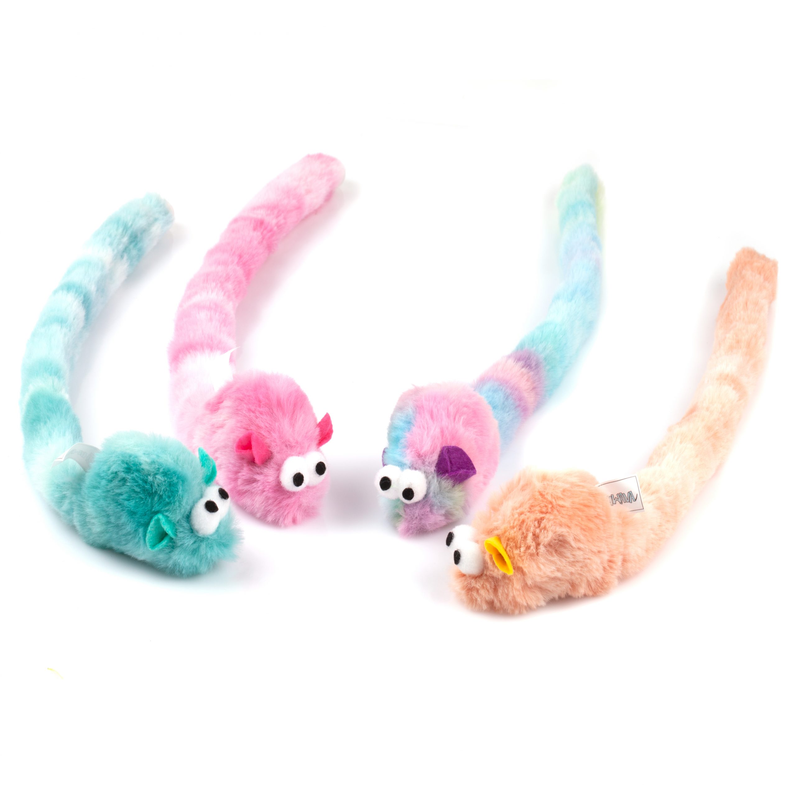 Chiwava 4 Packs 15 Pouces De Long Doux En Peluche Chat Jouets Souris Avec Cloche Catsier Cat Supplies Cat Toys